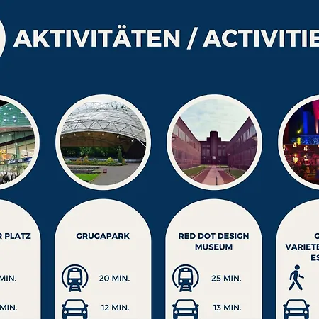 Ferienwohnung Rtr Essen - Fuer Bis Zu 2 Personen - Voll Ausgestattet - Balkon - Zentral Limbecker Platz - Messe - Uniklinikum - Smart Tv - Parken - Modern Exterior foto