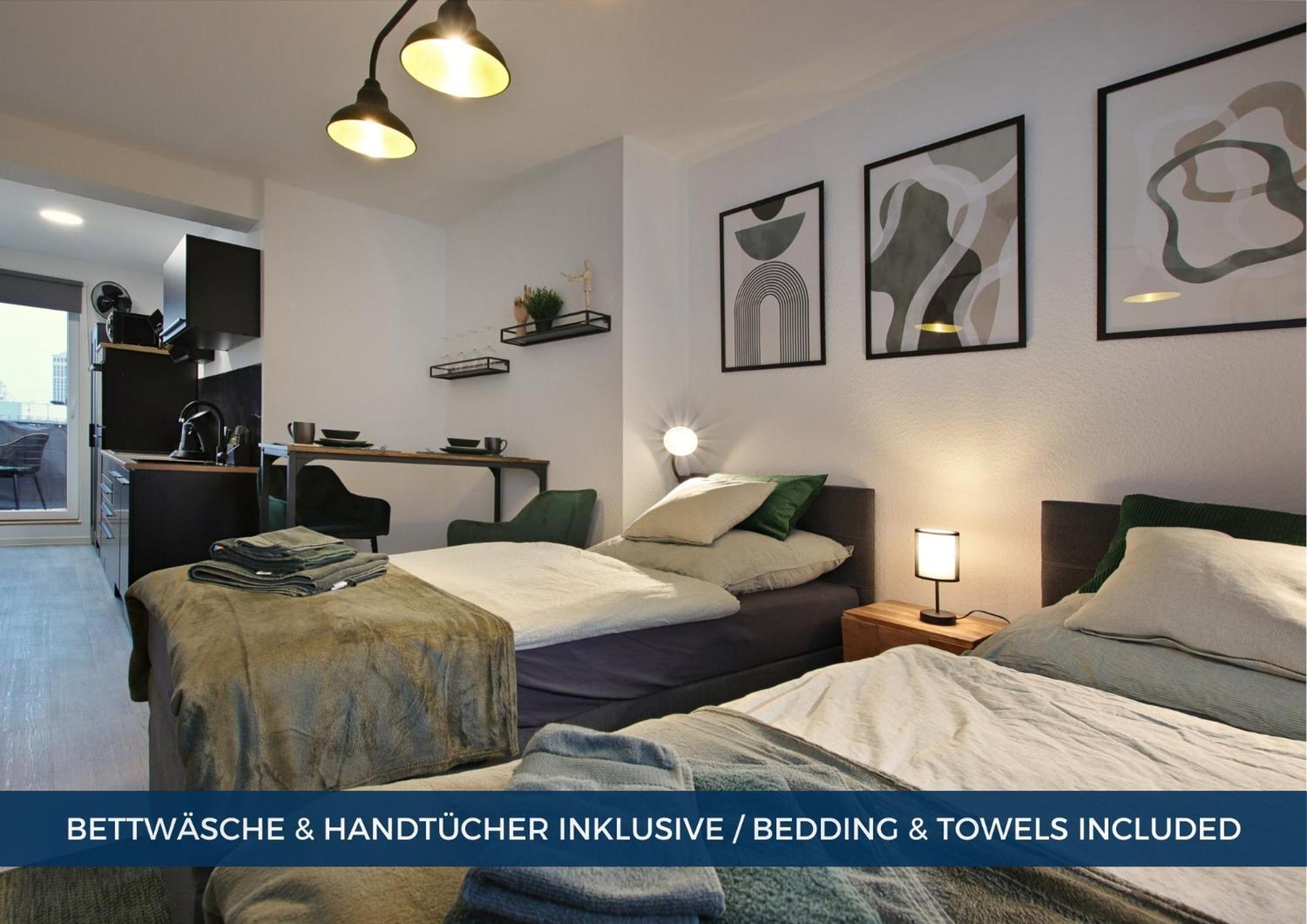 Rtr - Fuer Bis Zu 2 Personen - Voll Ausgestattet - Balkon - Zentral Limbecker Platz - Messe - Uniklinikum - Smart Tv - Parken - Modern *