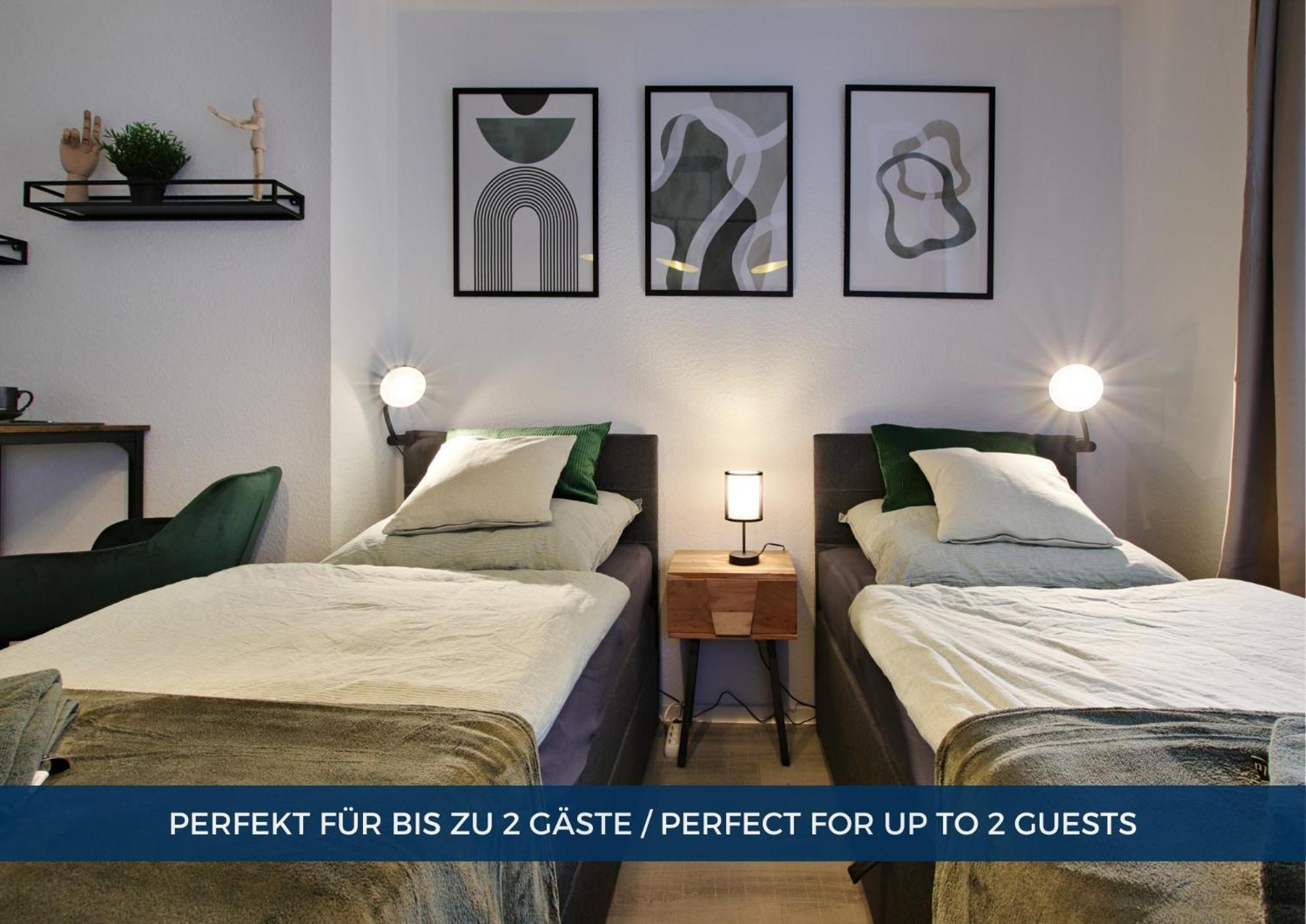 Apartment Rtr - Fuer Bis Zu 2 Personen - Voll Ausgestattet - Balkon - Zentral Limbecker Platz - Messe - Uniklinikum - Smart Tv - Parken - Modern *